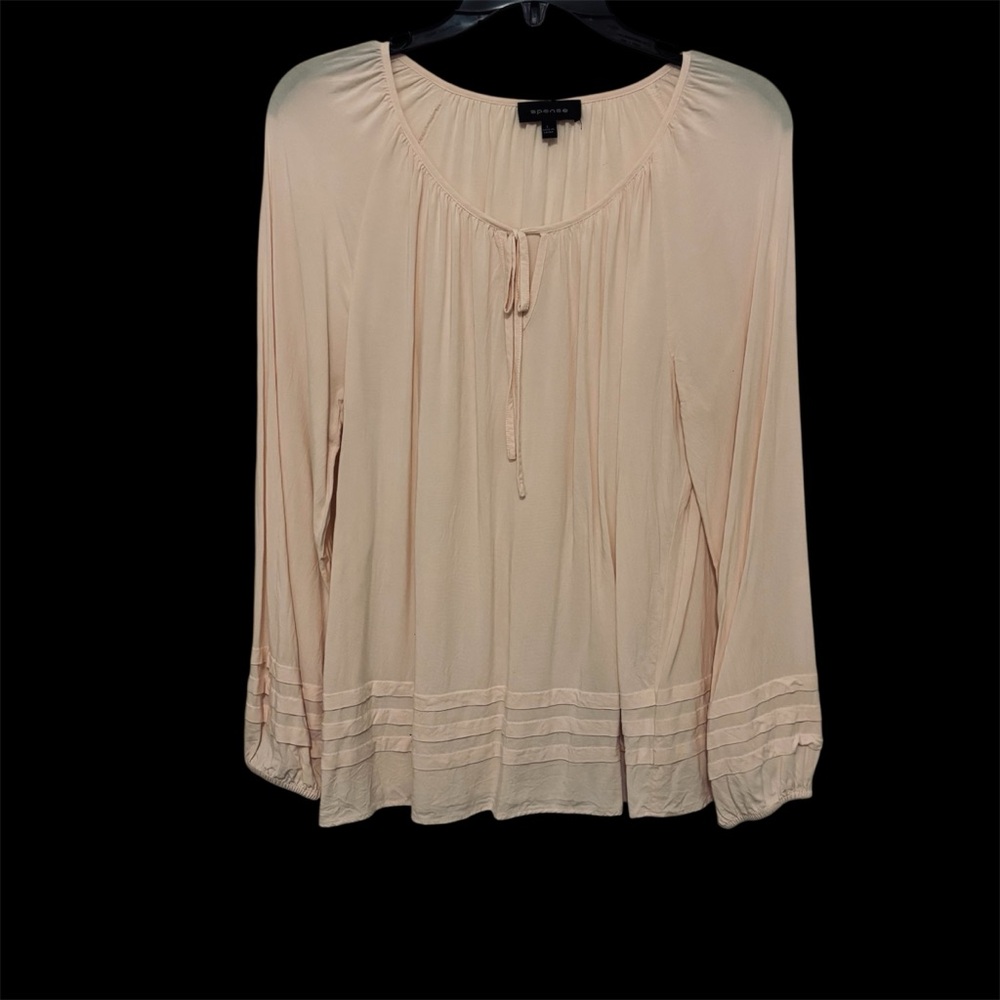 Spense Cream Long Sleeve Blouse